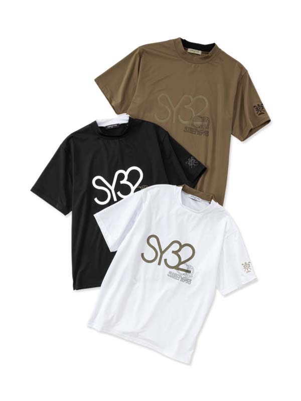 ビッグロゴモックネックシャツ◆BIG LOGO MOCK◆SY32 by SWEET YEARS GOLF[SYG-26S1-12A]