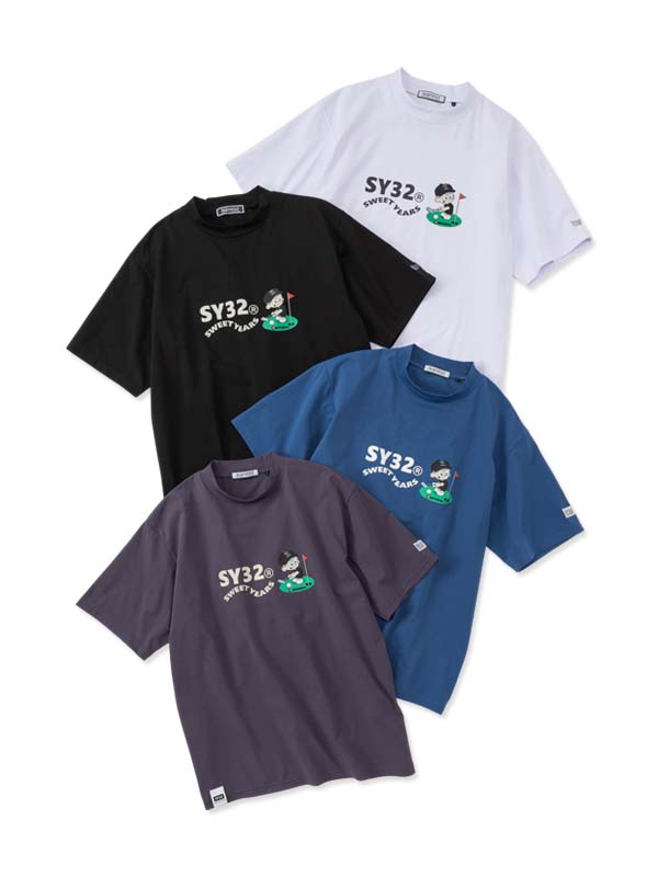 METAKOZOコラボモックネックTシャツ◆METAKOZO COLLABO MOCK T◆SY32 by SWEET YEARS GOLF[SYG-26S1-14META]｜SY32 by SWEET YEARS 店