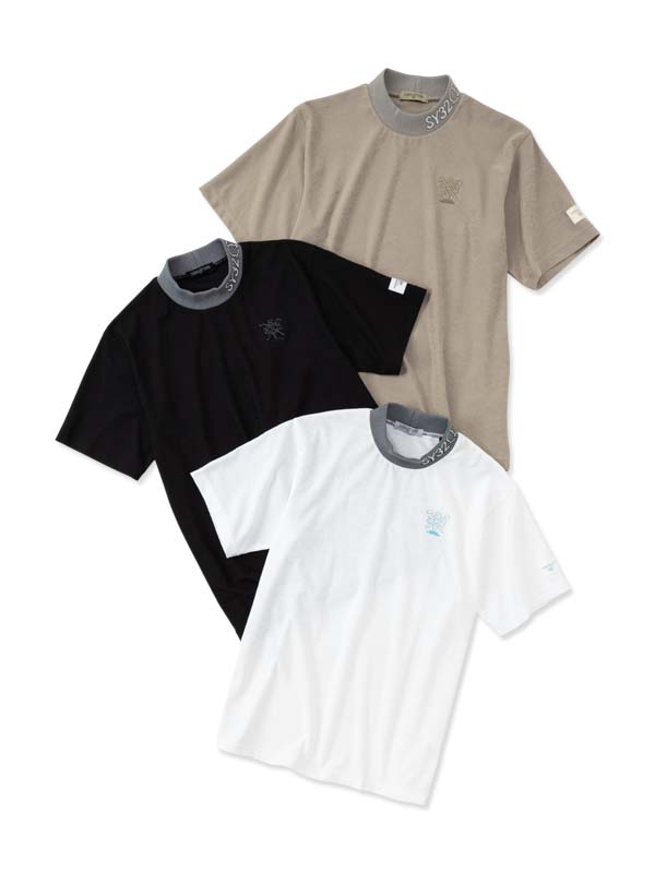 ピンジャガード モックネックシャツ◆SYG PIN JQ MOCK◆SY32 by SWEET YEARS GOLF[SYG-26S1-28]