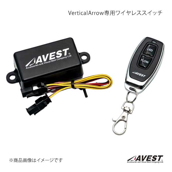 VerticalArrow専用ワイヤレススイッチ ピンク/紫/黄 のスイッチ配線に取付可能 AVEST/アベスト 品番:AV-043