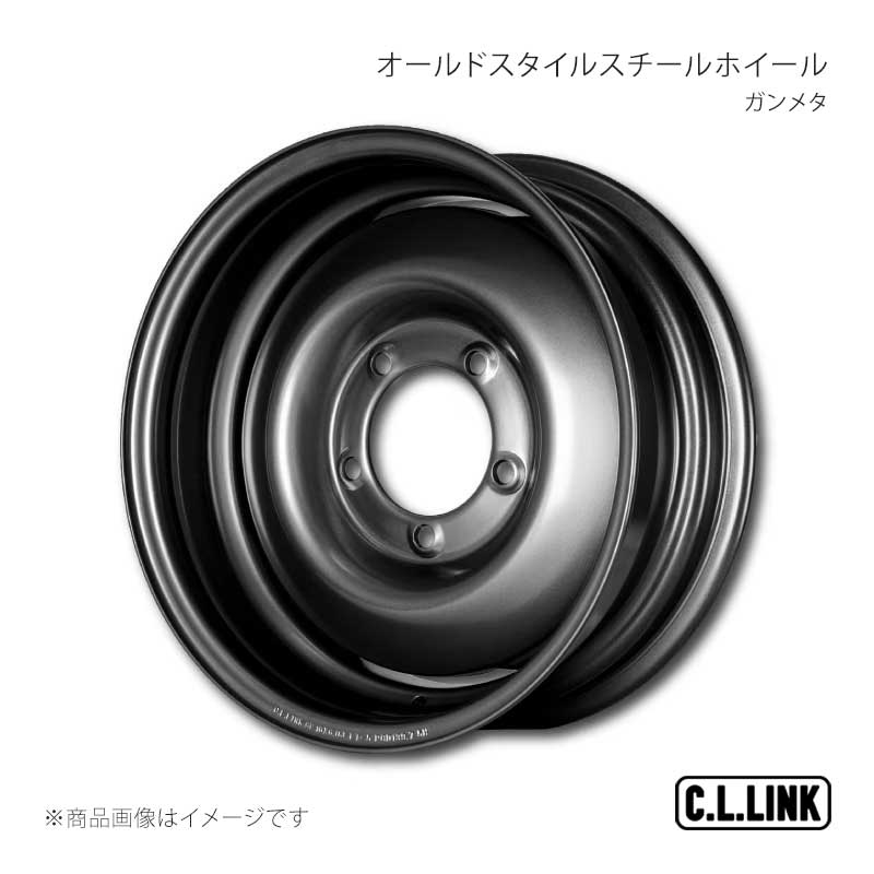 CL20 オールドスタイルスチールホイール 16×6J-5 139.7 5H ガンメタ ジムニーシエラ/ワイド/ノマド C.L.LINK/シーエルリンク 品番:CL20Wheels 1660GM