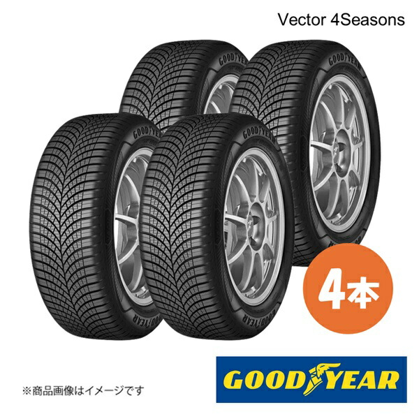 新車装着タイヤ PEUGEOT 2008 前後共通 4本 195/60R16 89H Vector 4Seasons GOODYEAR グッドイヤー 5621032×4