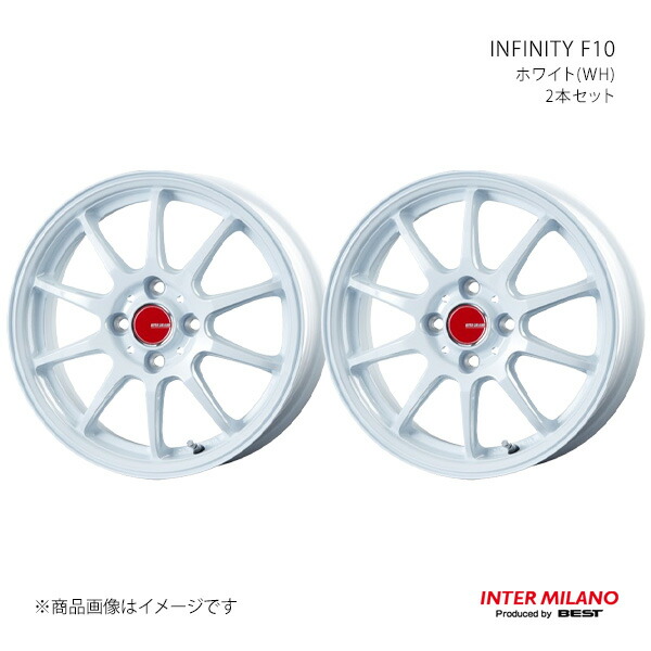 【15インチ 4H 100 4.5J +45】ムーヴコンテ/カスタム L575S/L585S 2008/8～2017/3 ホイール2本セット INFINITY F10 BK/RP INTER MILANO インターミラノ