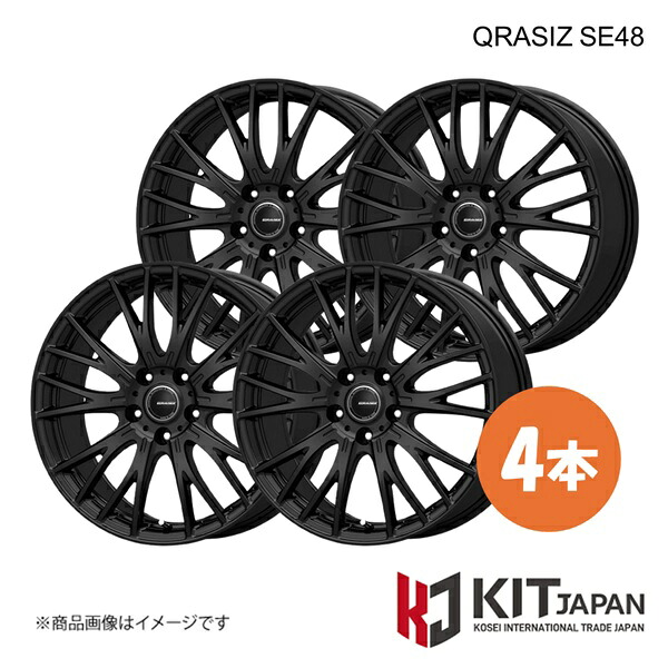 【16×6.5J 5-114.3T INSET40 MBK 平面座】クレイシズ SE48 ホイール 4本 KIT JAPAN ケイアイティ ジャパン QRASIZ SE48 品番:K40058×4