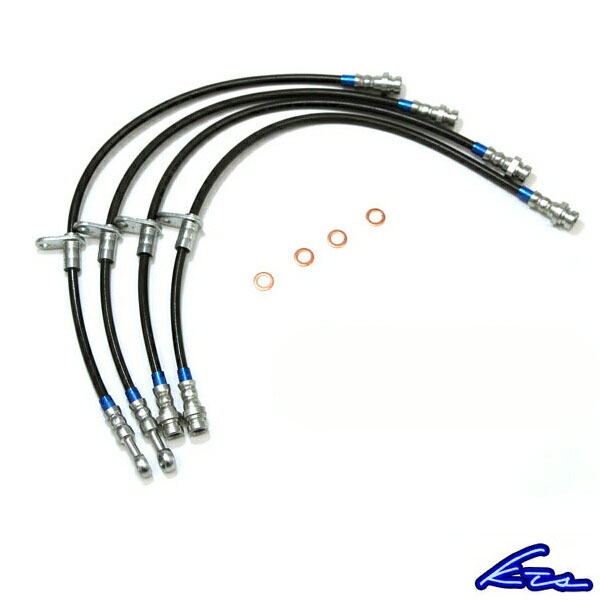 ブレーキライン GS350 GRL10 ホースカラー：ブラックスモーク ジャケットカラー：ブルー KTS｜カー用品　車衛門