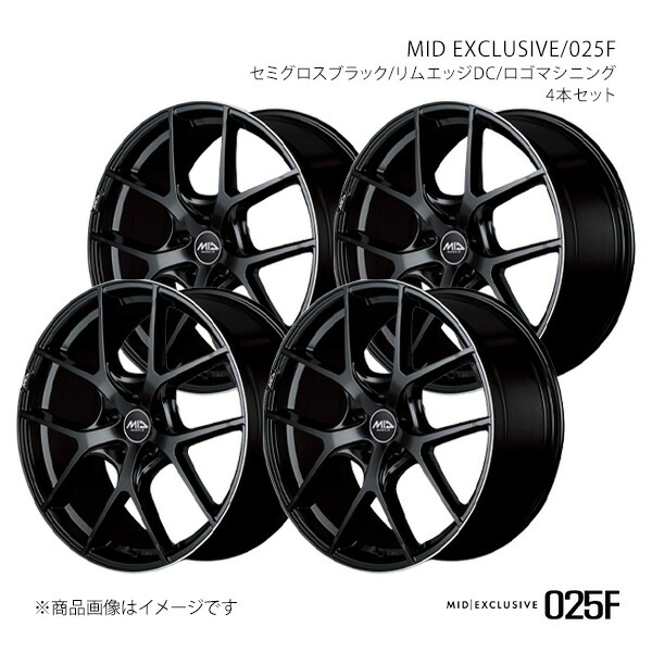 【20インチ 5H 114.3 8.5J +38】アルミホイール4本セット MIDエクスクルーシブ/025F MID EXCLUSIVE/025F SBR SA03A85573380390×4