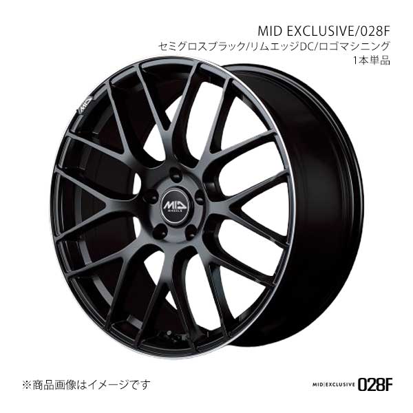 【19インチ 5H 114.3 8.0J +42】アルミホイール1本 MIDエクスクルーシブ/028F MID EXCLUSIVE/028F SBR M654980573420390×1