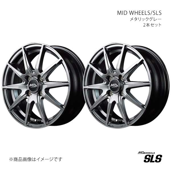 【16インチ 4H100 6.0J +42】アルミホイール2本セット スイフト ZC#DS/ZD#DS MID WHEELS/SLS MGR V998660433420A00×2