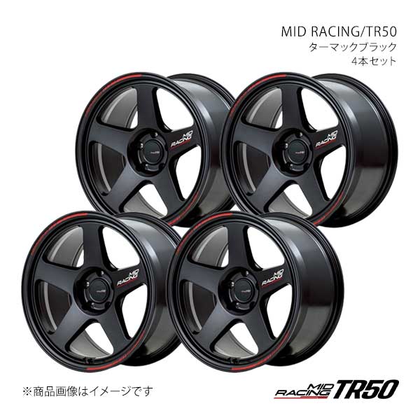 【18インチ 5H 114.3 9.5J +12】アルミホイール4本セット MIDレーシング/TR50 MID RACING/TR50 TBK F703895573220300×4
