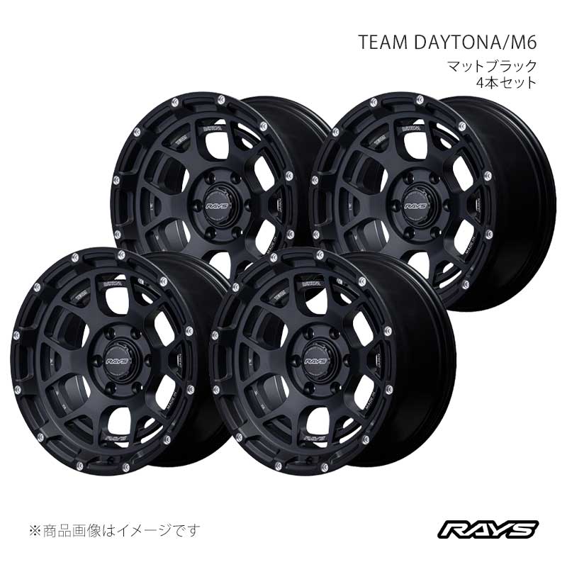 【18インチ 6H139.7 9J -10】アルミホイール4本セット チームデイトナ M6 BPL RAYS/レイズ 品番:38218907014BPL×4