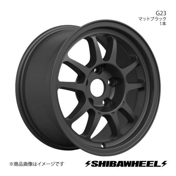 SHIBATIRE シバタイヤ シバホイール G23 アルミホイール1本 16×8.0J 5-114.3 INSET35 マットブラック G16-28MB