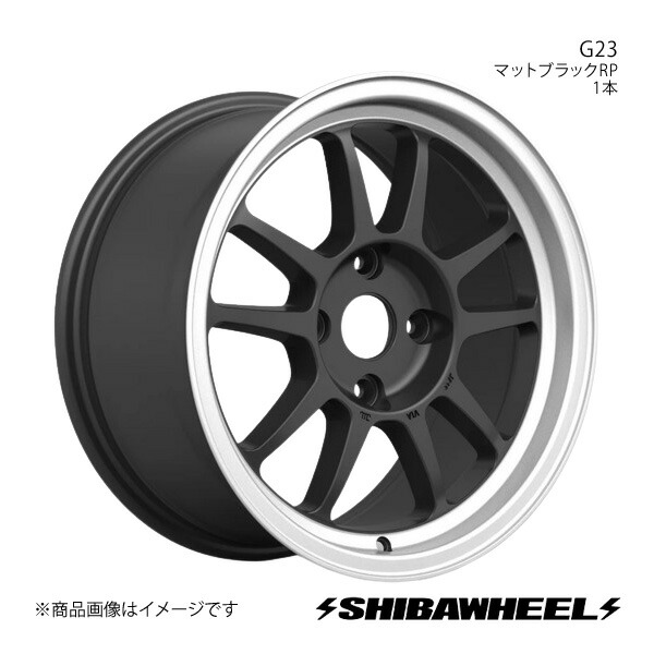 SHIBATIRE シバタイヤ シバホイール G23 アルミホイール1本 16×8.0J 4-100 INSET35 マットブラックRP G16-25MBP