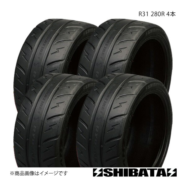 195/45R16 280R タイヤ 4本セット SHIBATIRE/シバタイヤ R31 195 45 16 280R R1532&times;4｜カー用品　車衛門