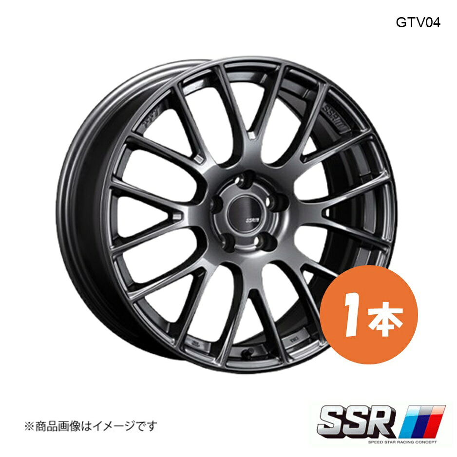 【18インチ 5H100 7.5J +48】ホイール 1本 BRZ ZD8 R/2.4L NA GTV04 SSR エスエスアール メタリックグレー