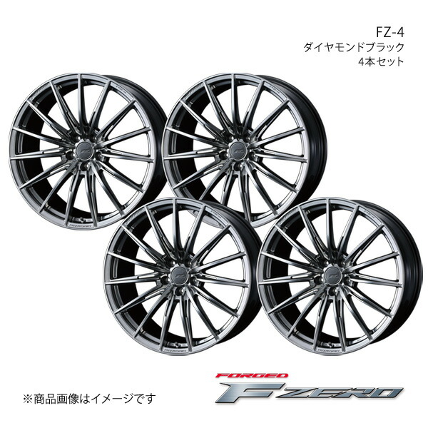 【21インチ 5H114.3 9.0J +35】アルミホイール4本セット ハリアーPHEV 80系 F ZERO/FZ-4 ダイヤモンドブラック 0039839×4|カー用品 車衛門