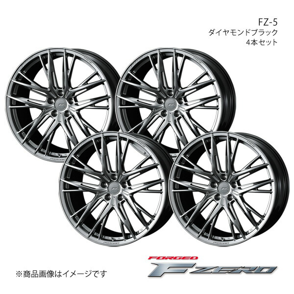 【21インチ 5H114.3 8.5J +38】アルミホイール4本セット エクリプスクロス GK/GL系 F ZERO/FZ-5 ダイヤモンドブラック 0040758×4
