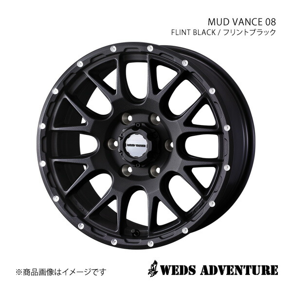 【16インチ 6H139.7 6.5J +38】アルミホイール1本 ボンゴブローニイバン 200系 WEDS-ADVENTURE/MUD VANCE 08 FLINT BLACK 0041128|カー用品 車衛門