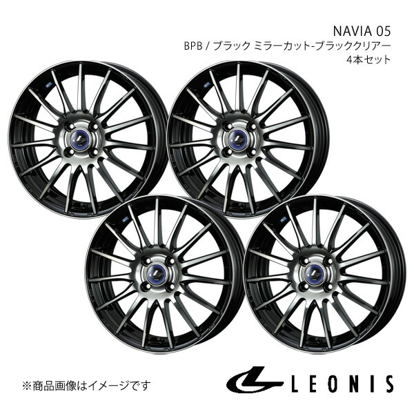 【15インチ 4H100 5.5J +43】アルミホイール4本セット ポルテ 140系 FF 14インチ車 LEONIS/NAVIA 05 BPB 0036249×4