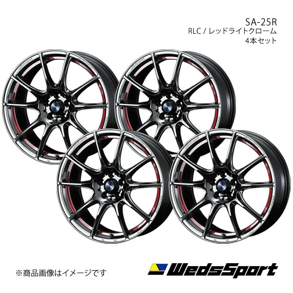 【18インチ 5H114.3 8.0J +45】アルミホイール4本セット スカイライン V36セダン 4WD WedsSport/SA-25R RLC 0073852&times;4｜カー用品　車衛門 90,925円