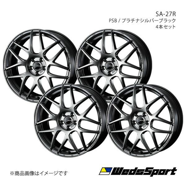 【15インチ 4H100 5.0J +45】アルミホイール4本セット アルト/アルトエコ HA36S WedsSport/SA-27R PSB 0074201&times;4｜カー用品　車衛門