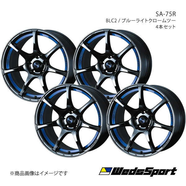 【18インチ 5H114.3 8.0J +42】アルミホイール4本セット ヤリス A10系 GRヤリス/RZ WedsSport/SA-75R BLC2 0074046&times;4｜カー用品　車衛門 90,925円