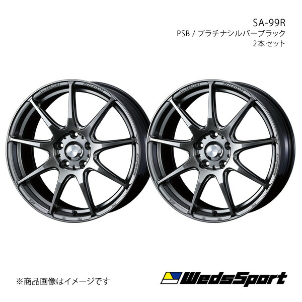【18インチ 5H114.3 8.0J +42】アルミホイール2本セット スカイライン V35セダン WedsSport/SA-99R PSB 0073912×2