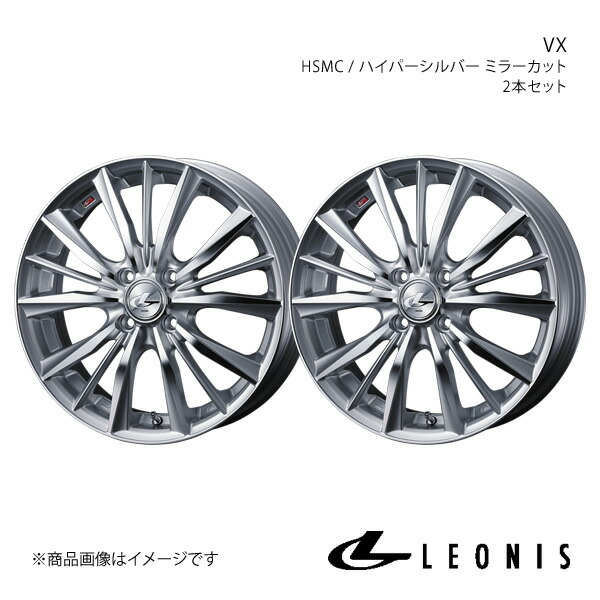 【15インチ 4H100 6.0J +43】アルミホイール2本セット ブーン M700系 LEONIS/VX HSMC 0033237×2