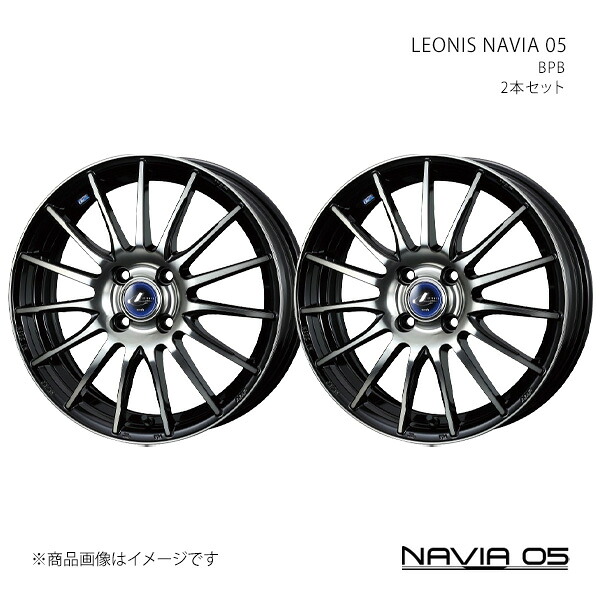 【17インチ 4H 100 6.5J +50】ホイール2本セット LEONIS レオニス BPB 0036263×2