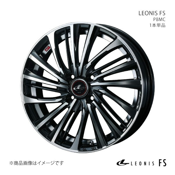 【14インチ 4H 100 4.5J +45】ホイール1本単品 LEONIS レオニス PBMC 0039951