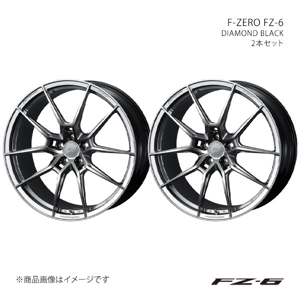 【21インチ 5H 114.3 9.0J +30】ホイール2本セット F-ZERO エフ・ゼロ DIAMOND BLACK 0042145×2