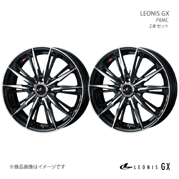 【15インチ 4H 100 4.5J +45】ホイール2本セット LEONIS レオニス PBMC 0039331&times;2｜カー用品　車衛門