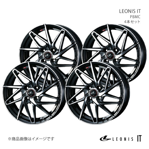 【14インチ 4H 100 4.5J +45】ホイール4本セット LEONIS レオニス PBMC 0040552×4