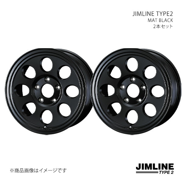 【16インチ 5H 139.7 5.5J +22】ホイール2本セット JIMLINE TYPE2 ジムライン タイプツー MAT BLACK 0041432×2 35,116円