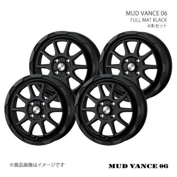 【16インチ 4H 100 6.0J +40】ホイール4本セット WEDS ADVENTURE ウェッズ アドベンチャー FULL MAT BLACK 0040205×4