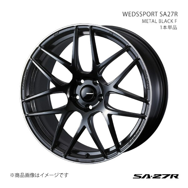 【19インチ 5H114.3 8.5J +35】アルミホイール1本単品 フェアレディZ Z34・HZ34/4ポットキャリパー(nismo除く) SA27R METAL BLACK/F 0074482