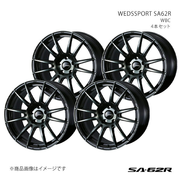 【18インチ 5H100 7.5J +45】アルミホイール4本セット レガシイアウトバック BP系 SA62R WBC 0041767×4