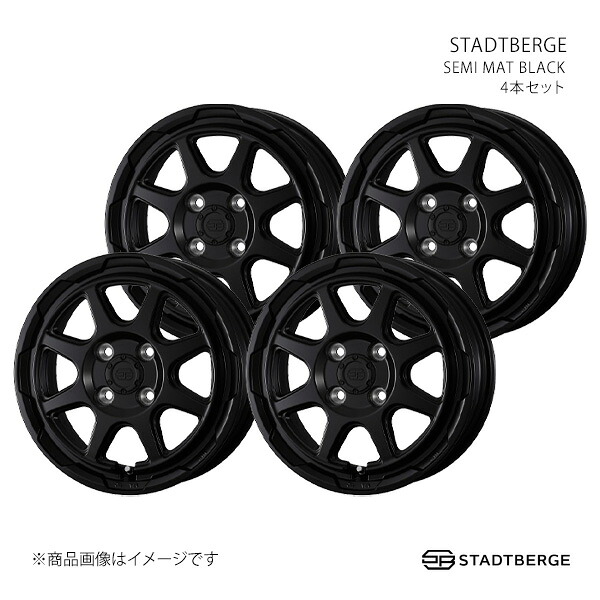 【12インチ 4H 100 3.5J +44】ホイール4本セット WEDS ADVENTURE ウェッズ アドベンチャー SEMI MAT BLACK 0041471×4