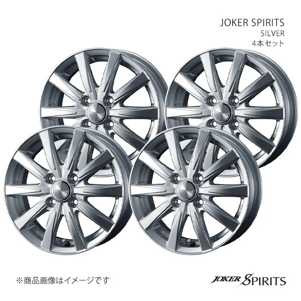 【17インチ 4H 100 6.0J +40】ホイール4本セット JOKER ジョーカー SILVER 0040144×4