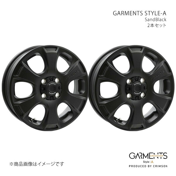 【15インチ 4H 100 4.5J +45】ホイール2本セット CROSSOVER クロスオーバー SandBlack 0042077×2