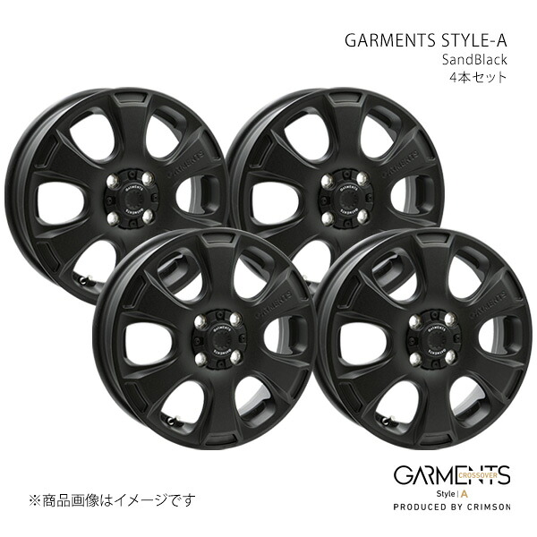 【14インチ 4H 100 4.5J +45】ホイール4本セット CROSSOVER クロスオーバー SandBlack 0042076×4