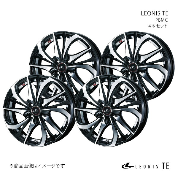 【15インチ 4H 100 5.5J +50】ホイール4本セット LEONIS レオニス PBMC 0038744×4