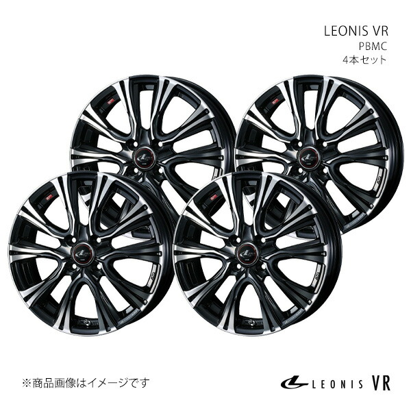 【15インチ 4H 100 5.5J +50】ホイール4本セット LEONIS レオニス PBMC 0041214×4