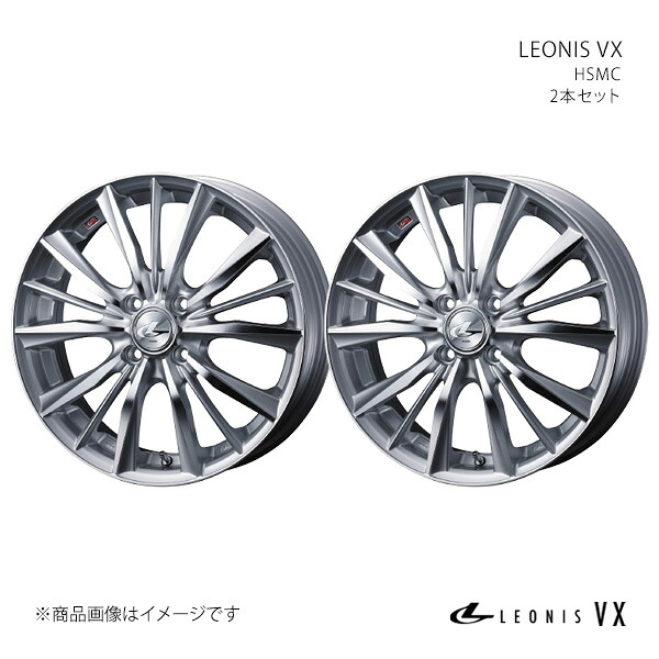 【14インチ 4H 100 4.5J +45】ホイール2本セット LEONIS レオニス HSMC 0033229×2|カー用品 車衛門