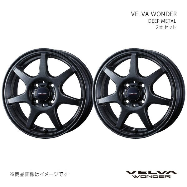 【17インチ 4H 100 6.0J +40】ホイール2本セット VELVA ヴェルヴァ DEEP METAL 0042341×2