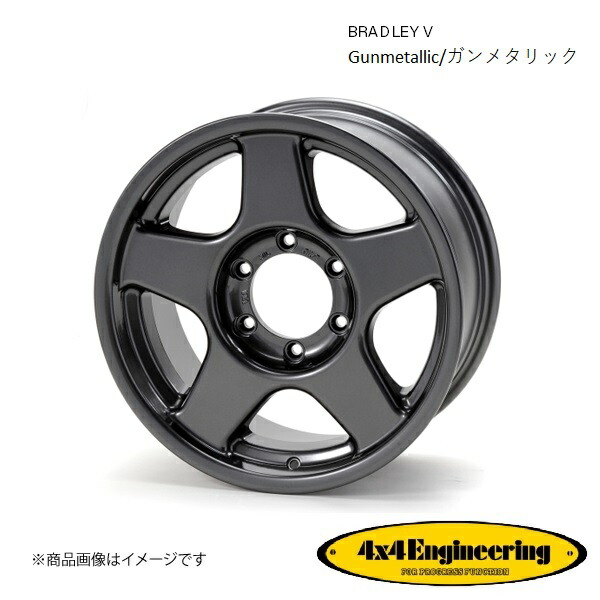 ブラッドレーV 16インチ 6穴 6H 139.7 7.0J -15 4WD 用 ホイール 1本 ガンメタリック BRADLEY V