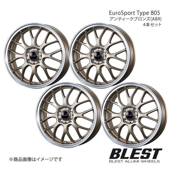 ブレスト ユーロスポーツ タイプ805 アルミホイール 4本セット モコ MG33S【16&times;5.0J 4-100 INSET45 アンティークブロンズ(ABR)】BLEST｜車高調　カー用品専門店　車楽院