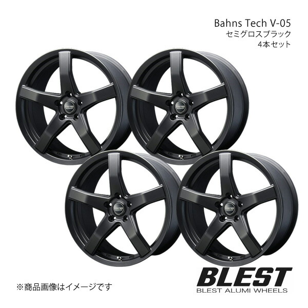 ブレスト バーンズテック V05 アルミホイール 4本セット マークX 120系【19×8.5J 5-114.3 INSET36 セミグロスブラック】BLEST