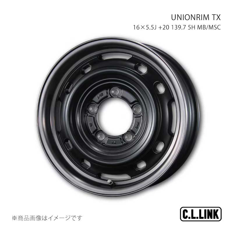 C.L.LINK シーエルリンク UNIONRIM TX 16×5.5J +20 139.7 5H MB/MSC ftx16552013975mbsp