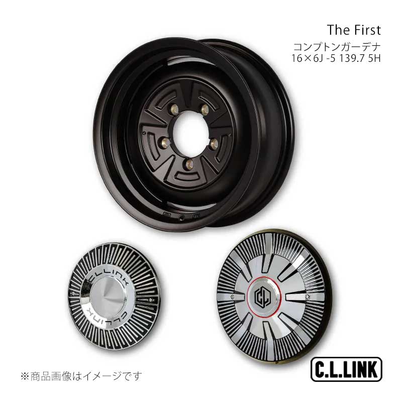 C.L.LINK シーエルリンク The First コンプトンガーデナ 16&times;6J -5 139.7 5H マットブラック TF166013975CTGDMB｜車高調　カー用品専門店　車楽院