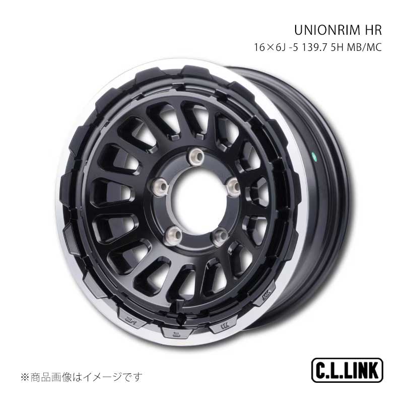 C.L.LINK シーエルリンク UNIONRIM HR 16×6J -5 139.7 5H MB/MC UHR166013975mbmc 18,068円